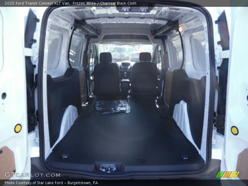 Frozen White / Charcoal Black Cloth 2015 Ford Transit Connect XLT Van
