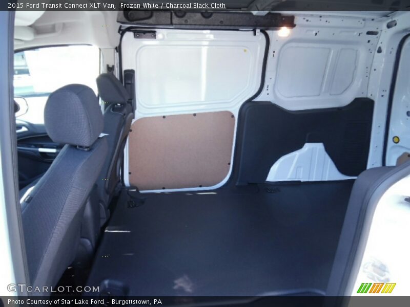 Frozen White / Charcoal Black Cloth 2015 Ford Transit Connect XLT Van
