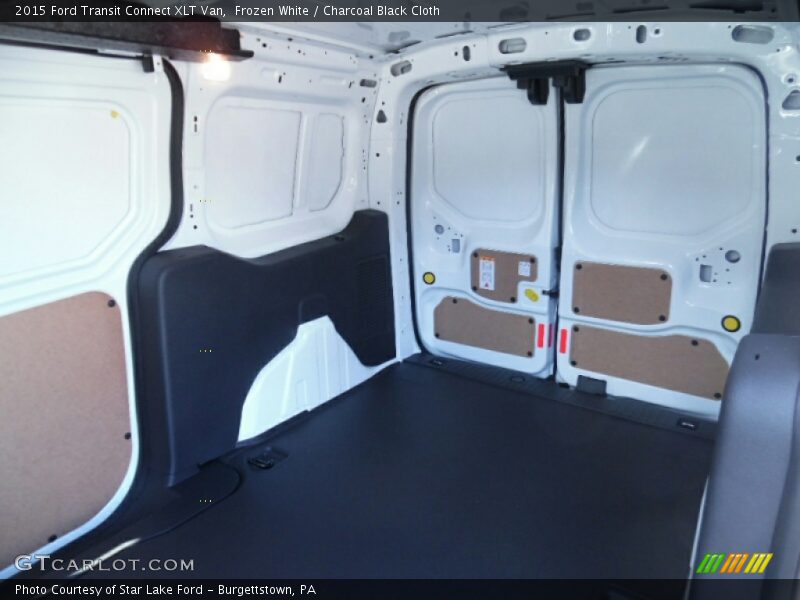 Frozen White / Charcoal Black Cloth 2015 Ford Transit Connect XLT Van