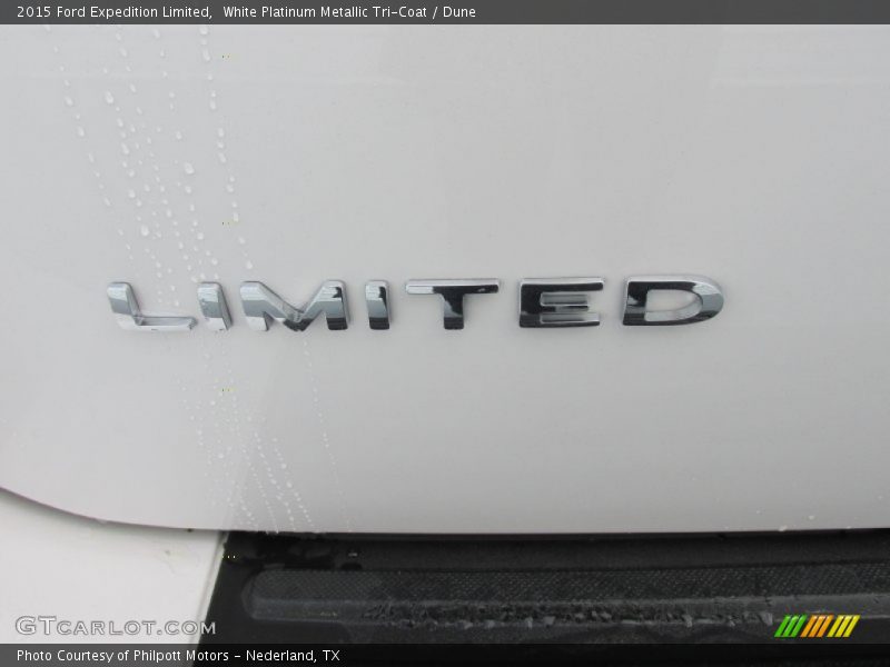 White Platinum Metallic Tri-Coat / Dune 2015 Ford Expedition Limited