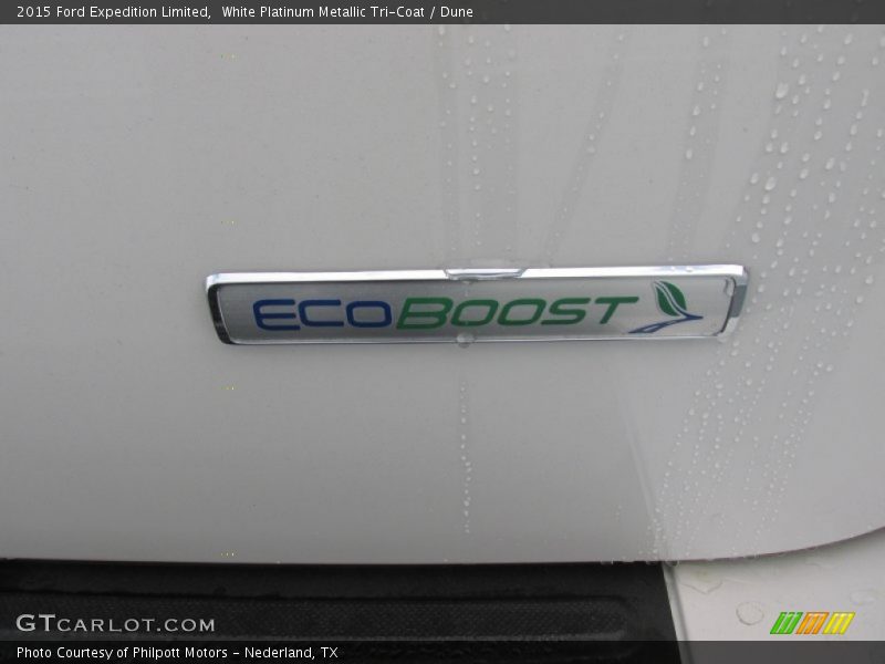 White Platinum Metallic Tri-Coat / Dune 2015 Ford Expedition Limited