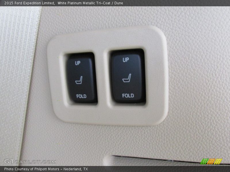 White Platinum Metallic Tri-Coat / Dune 2015 Ford Expedition Limited