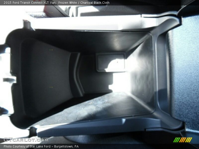 Frozen White / Charcoal Black Cloth 2015 Ford Transit Connect XLT Van