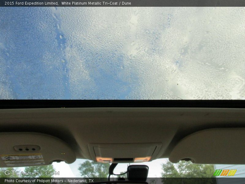 White Platinum Metallic Tri-Coat / Dune 2015 Ford Expedition Limited