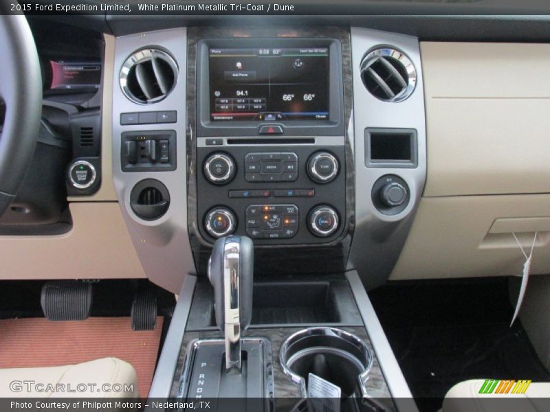 White Platinum Metallic Tri-Coat / Dune 2015 Ford Expedition Limited