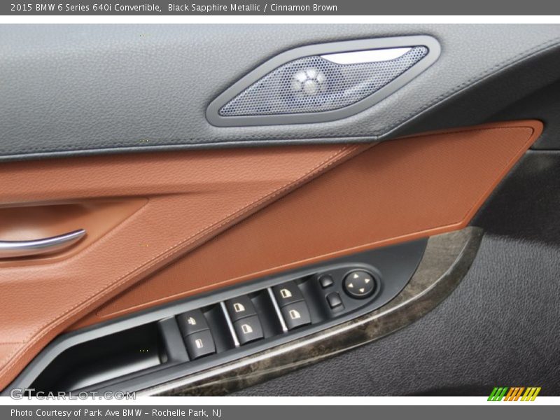 Black Sapphire Metallic / Cinnamon Brown 2015 BMW 6 Series 640i Convertible