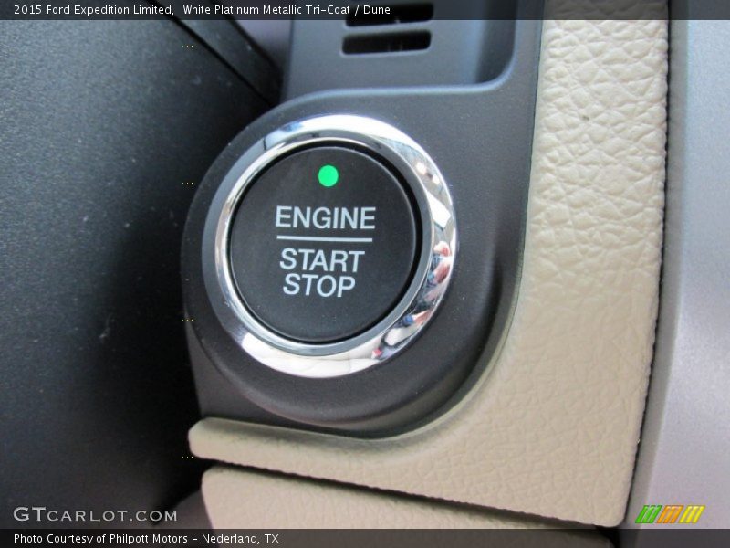 White Platinum Metallic Tri-Coat / Dune 2015 Ford Expedition Limited