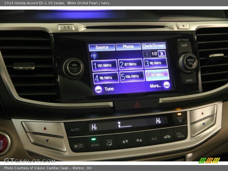 White Orchid Pearl / Ivory 2014 Honda Accord EX-L V6 Sedan