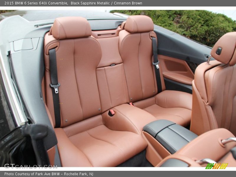 Rear Seat of 2015 6 Series 640i Convertible