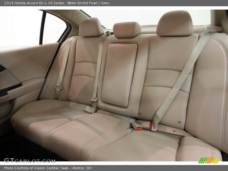 White Orchid Pearl / Ivory 2014 Honda Accord EX-L V6 Sedan