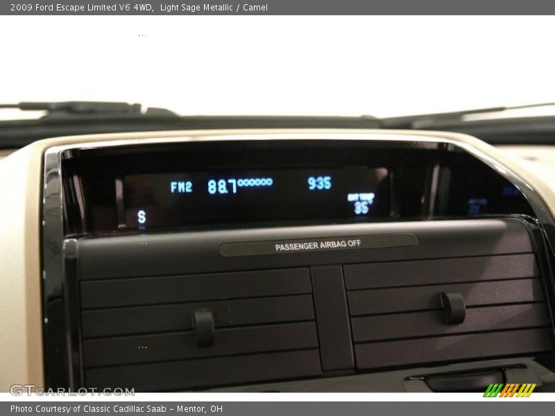 Light Sage Metallic / Camel 2009 Ford Escape Limited V6 4WD