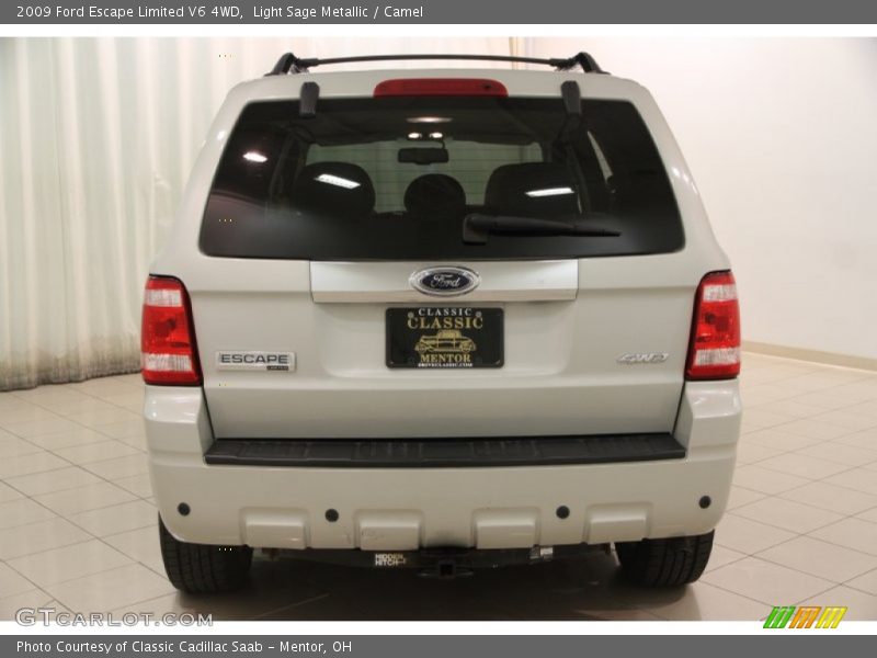 Light Sage Metallic / Camel 2009 Ford Escape Limited V6 4WD
