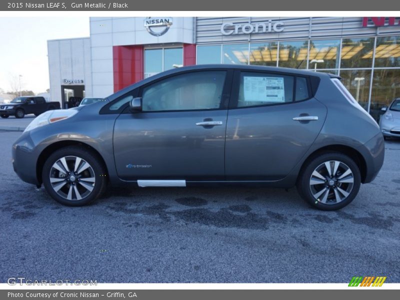 Gun Metallic / Black 2015 Nissan LEAF S