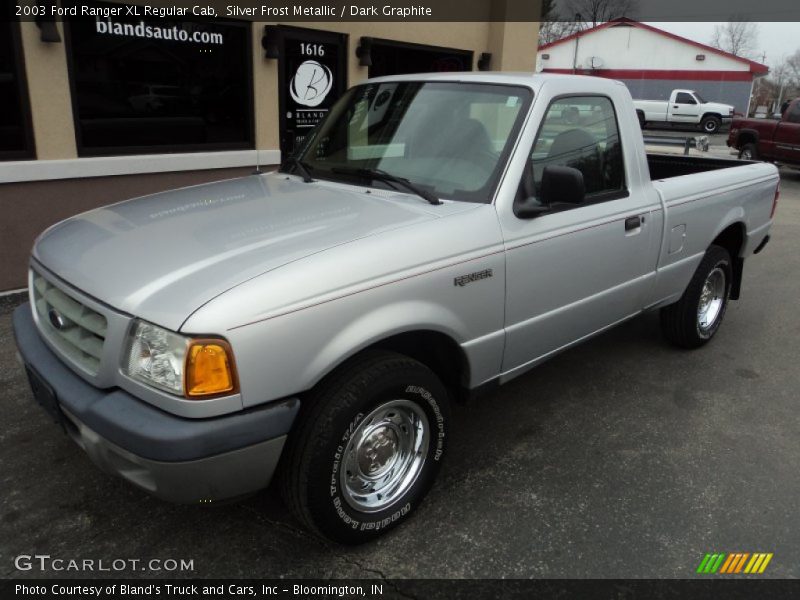 Silver Frost Metallic / Dark Graphite 2003 Ford Ranger XL Regular Cab