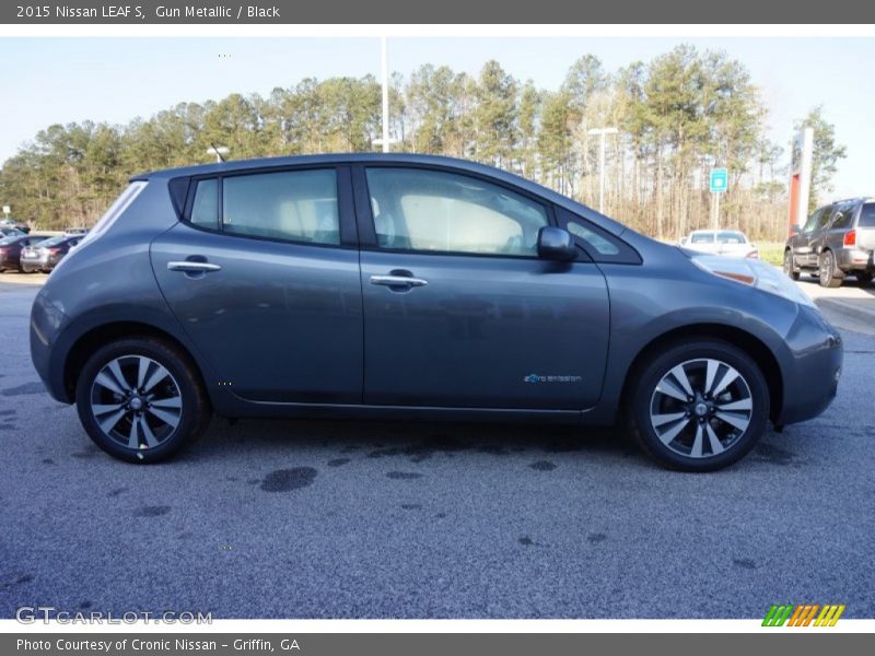 Gun Metallic / Black 2015 Nissan LEAF S