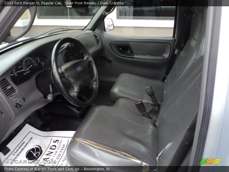 Silver Frost Metallic / Dark Graphite 2003 Ford Ranger XL Regular Cab