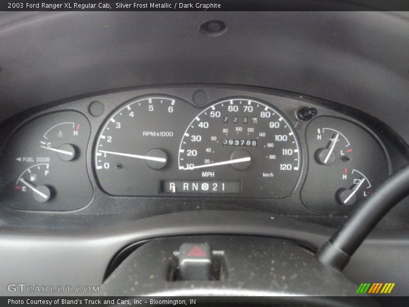 Silver Frost Metallic / Dark Graphite 2003 Ford Ranger XL Regular Cab