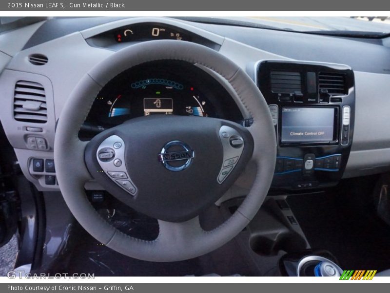 Gun Metallic / Black 2015 Nissan LEAF S