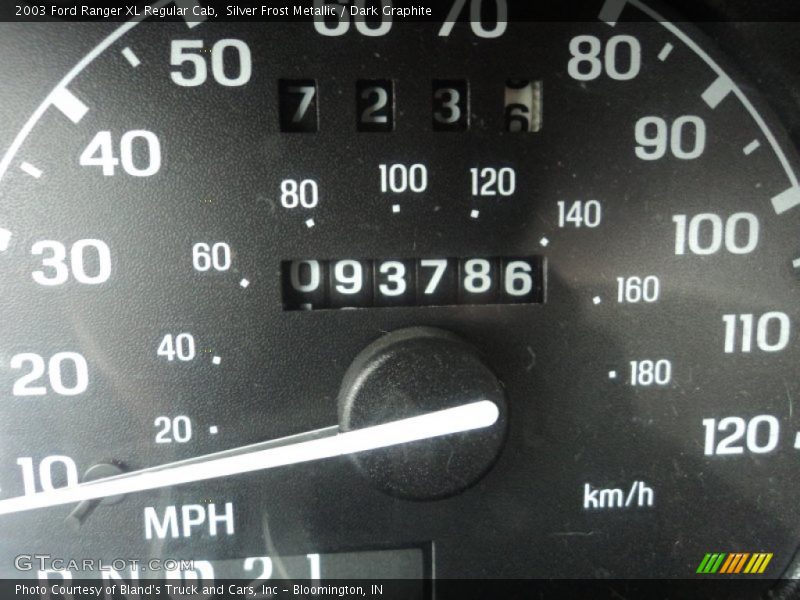 Silver Frost Metallic / Dark Graphite 2003 Ford Ranger XL Regular Cab