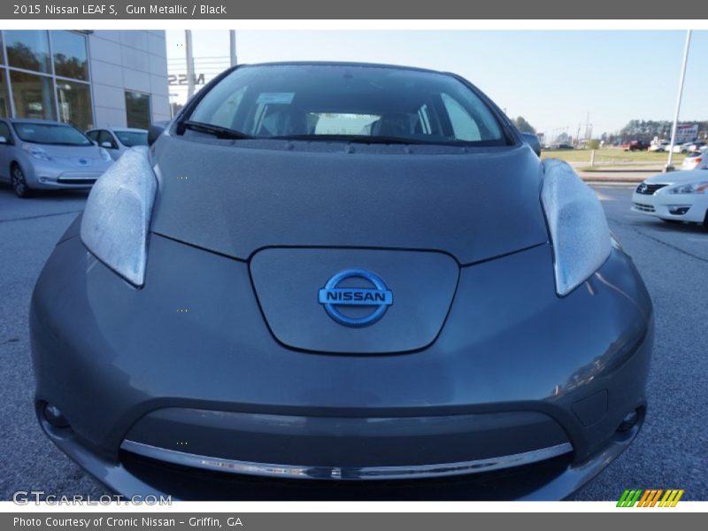 Gun Metallic / Black 2015 Nissan LEAF S