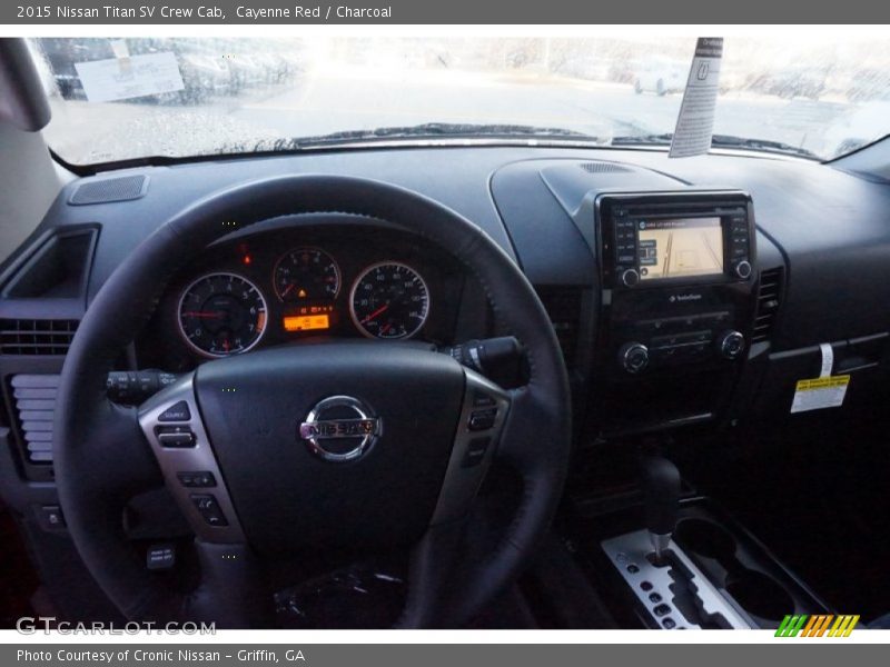 Cayenne Red / Charcoal 2015 Nissan Titan SV Crew Cab