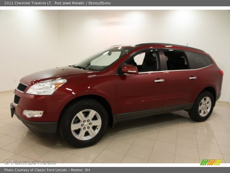 Red Jewel Metallic / Ebony/Ebony 2011 Chevrolet Traverse LT