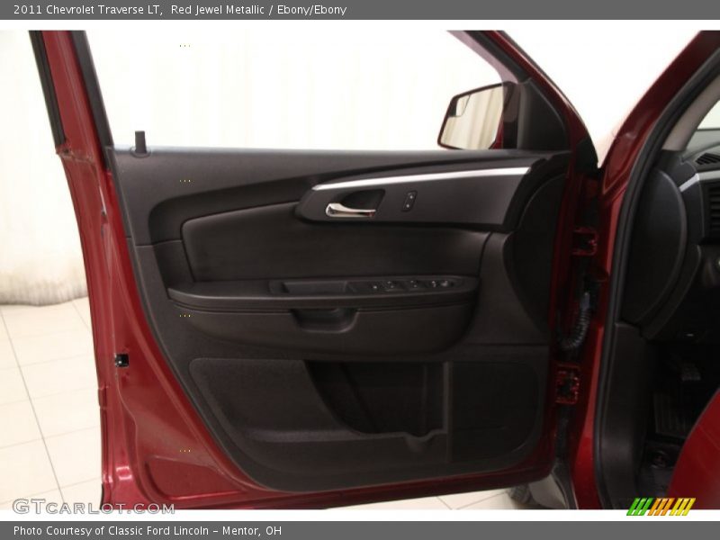 Red Jewel Metallic / Ebony/Ebony 2011 Chevrolet Traverse LT