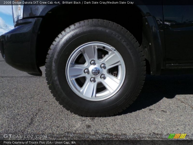 Brilliant Black / Dark Slate Gray/Medium Slate Gray 2008 Dodge Dakota SXT Crew Cab 4x4