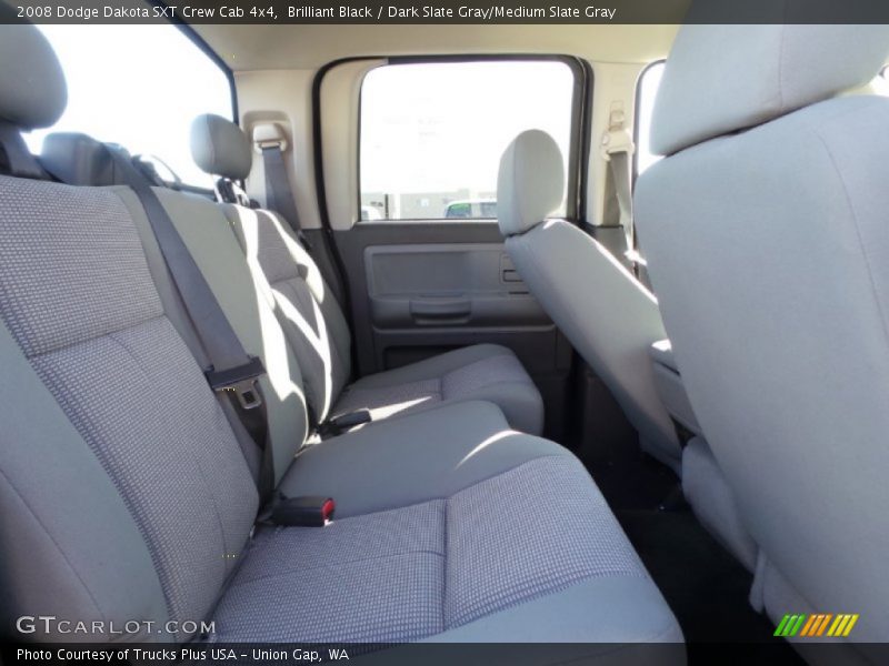 Brilliant Black / Dark Slate Gray/Medium Slate Gray 2008 Dodge Dakota SXT Crew Cab 4x4