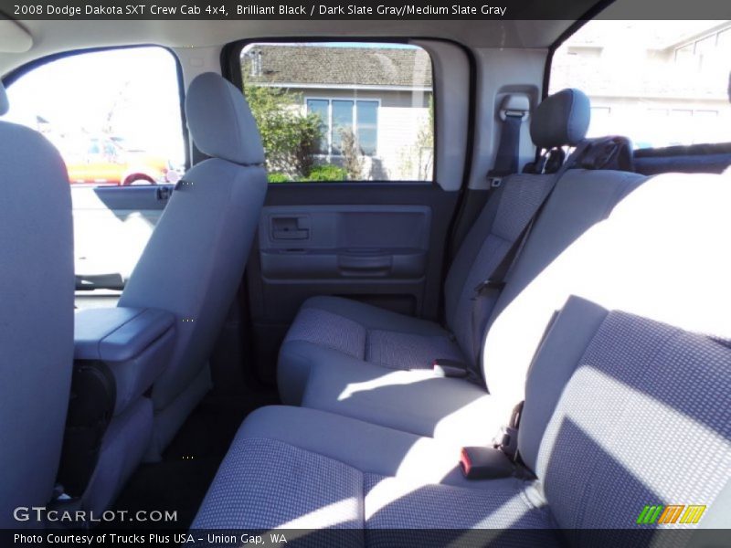 Brilliant Black / Dark Slate Gray/Medium Slate Gray 2008 Dodge Dakota SXT Crew Cab 4x4