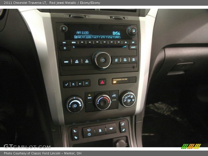 Red Jewel Metallic / Ebony/Ebony 2011 Chevrolet Traverse LT