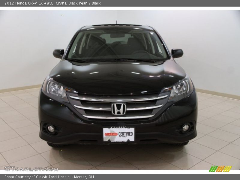 Crystal Black Pearl / Black 2012 Honda CR-V EX 4WD