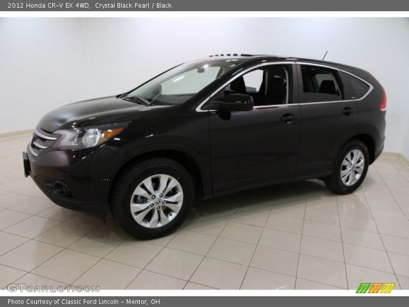 Crystal Black Pearl / Black 2012 Honda CR-V EX 4WD