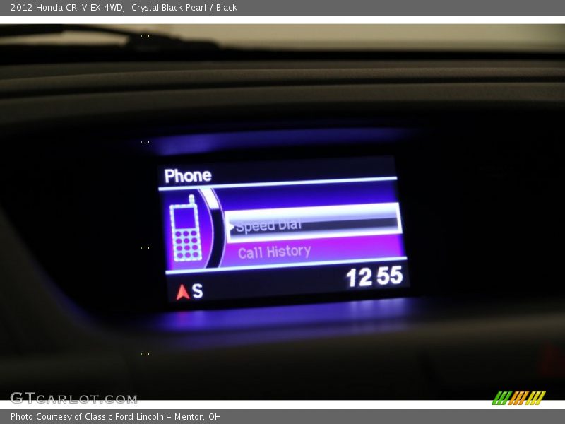 Crystal Black Pearl / Black 2012 Honda CR-V EX 4WD
