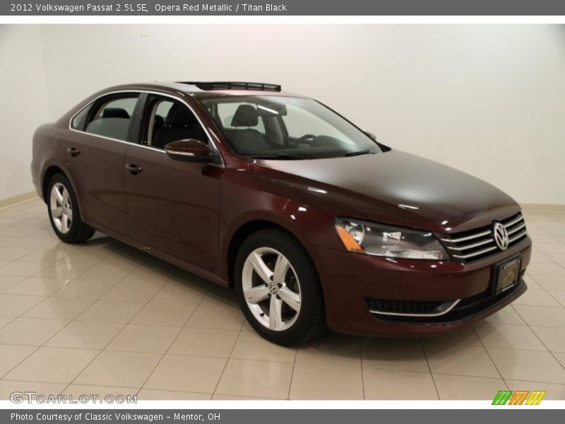 Opera Red Metallic / Titan Black 2012 Volkswagen Passat 2.5L SE