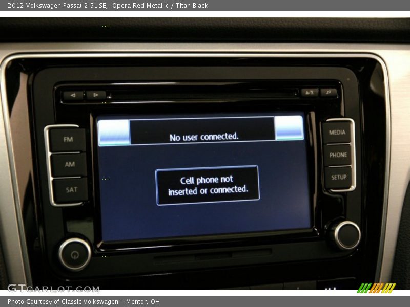 Opera Red Metallic / Titan Black 2012 Volkswagen Passat 2.5L SE