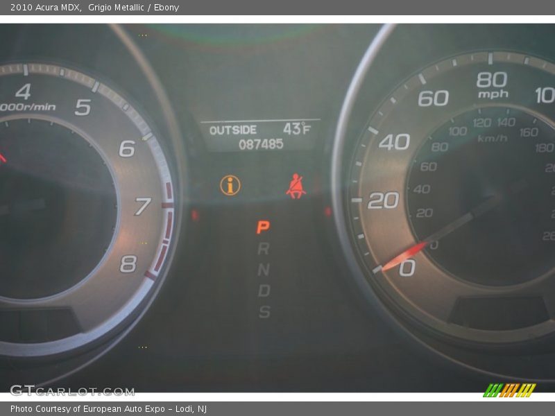 Grigio Metallic / Ebony 2010 Acura MDX