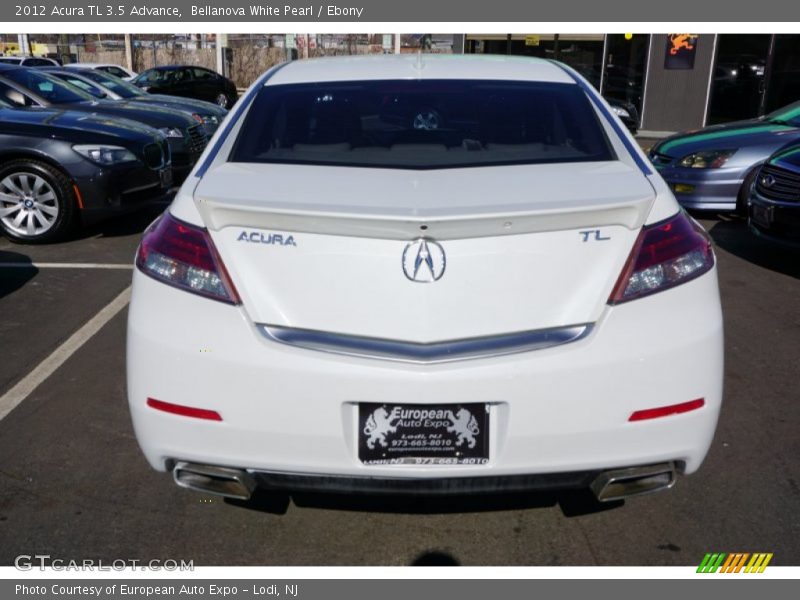 Bellanova White Pearl / Ebony 2012 Acura TL 3.5 Advance