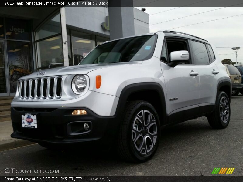 Glacier Metallic / Black 2015 Jeep Renegade Limited 4x4