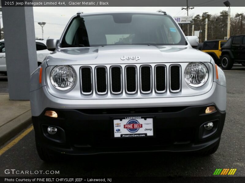 Glacier Metallic / Black 2015 Jeep Renegade Limited 4x4