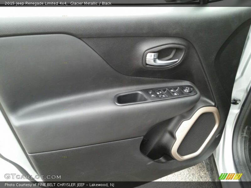 Glacier Metallic / Black 2015 Jeep Renegade Limited 4x4