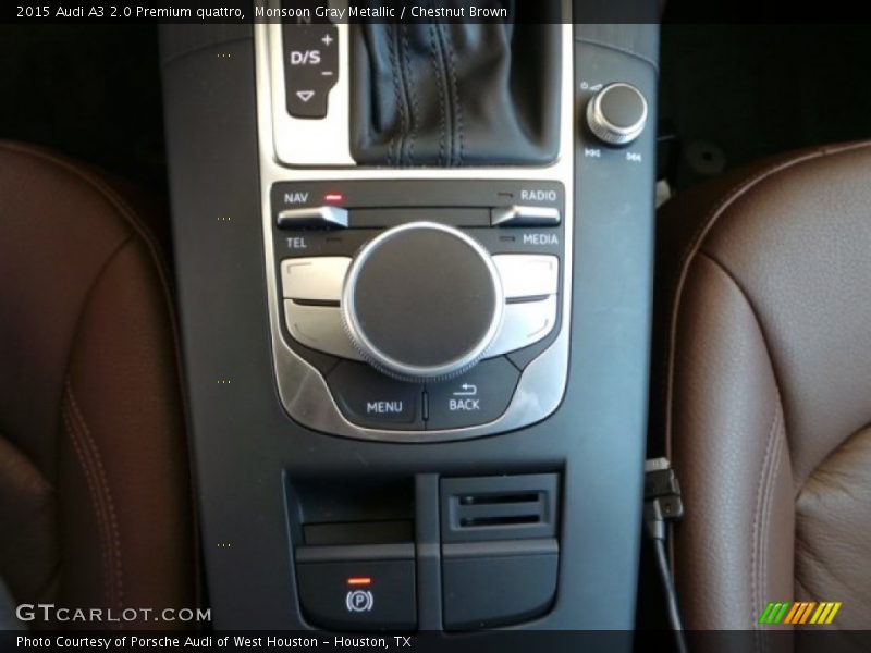 Monsoon Gray Metallic / Chestnut Brown 2015 Audi A3 2.0 Premium quattro