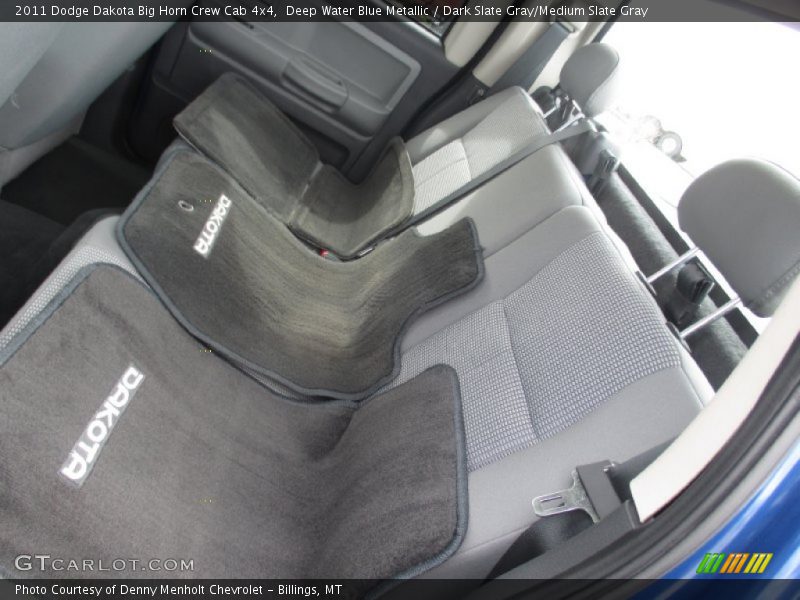 Deep Water Blue Metallic / Dark Slate Gray/Medium Slate Gray 2011 Dodge Dakota Big Horn Crew Cab 4x4
