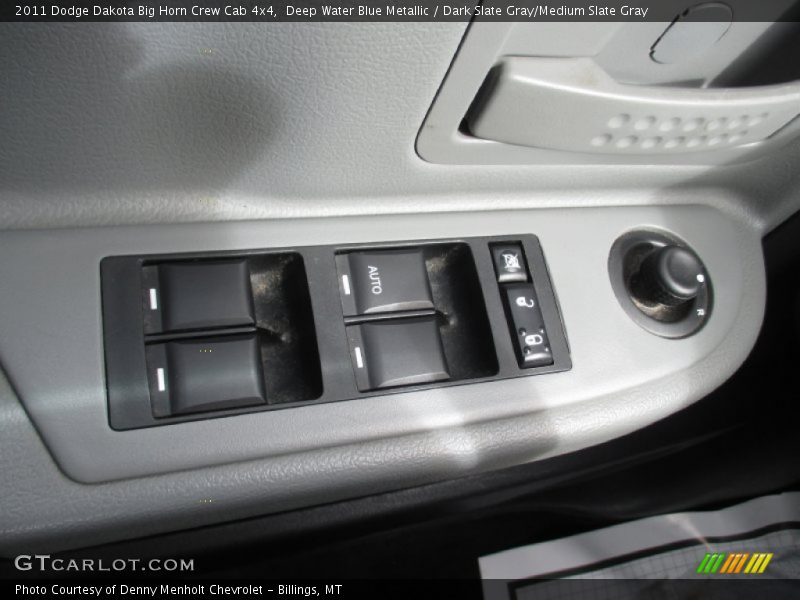 Deep Water Blue Metallic / Dark Slate Gray/Medium Slate Gray 2011 Dodge Dakota Big Horn Crew Cab 4x4