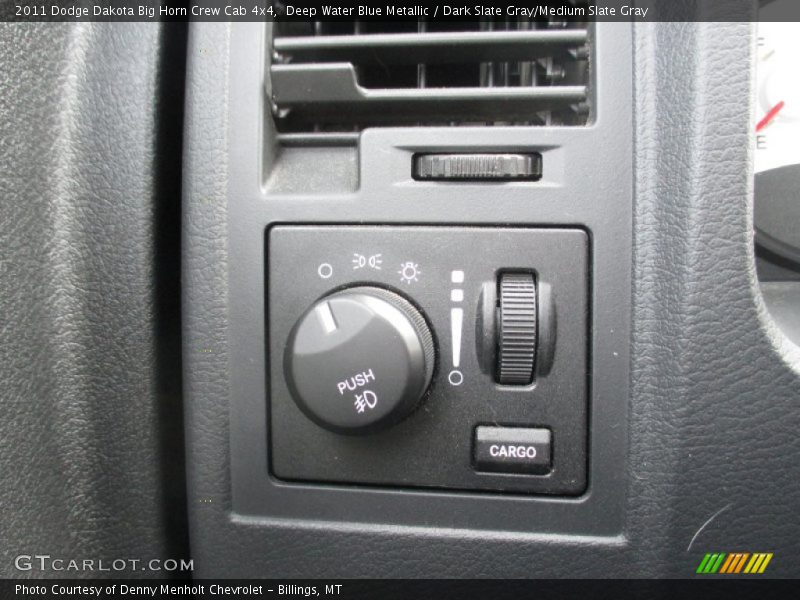 Deep Water Blue Metallic / Dark Slate Gray/Medium Slate Gray 2011 Dodge Dakota Big Horn Crew Cab 4x4
