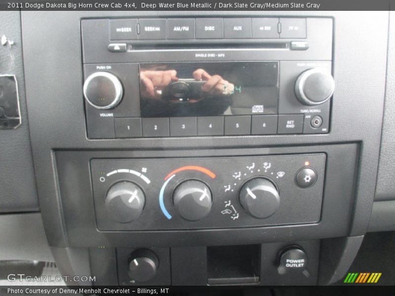 Deep Water Blue Metallic / Dark Slate Gray/Medium Slate Gray 2011 Dodge Dakota Big Horn Crew Cab 4x4