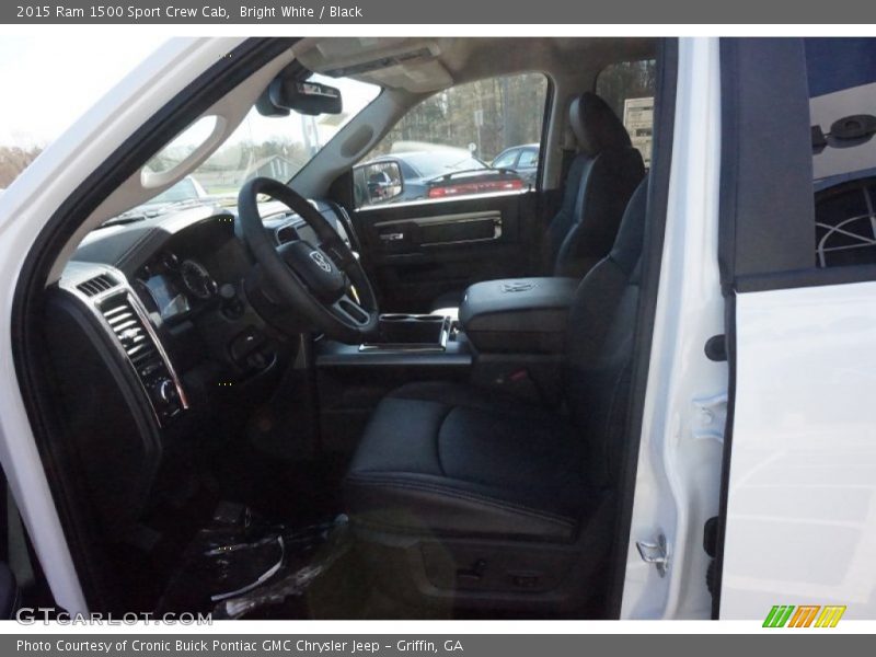 Bright White / Black 2015 Ram 1500 Sport Crew Cab