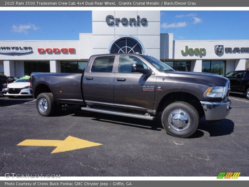 Granite Crystal Metallic / Black/Diesel Gray 2015 Ram 3500 Tradesman Crew Cab 4x4 Dual Rear Wheel