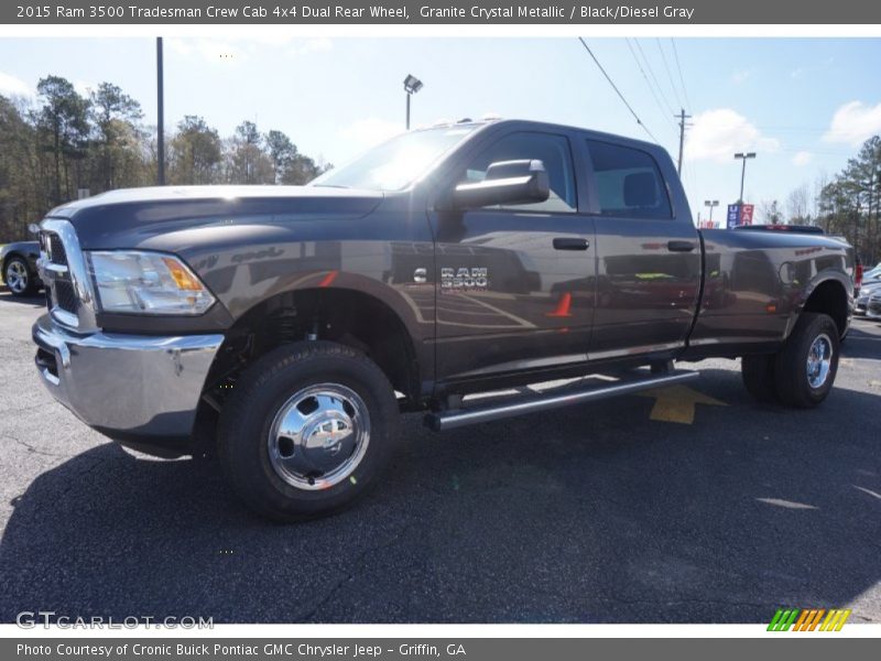 Granite Crystal Metallic / Black/Diesel Gray 2015 Ram 3500 Tradesman Crew Cab 4x4 Dual Rear Wheel