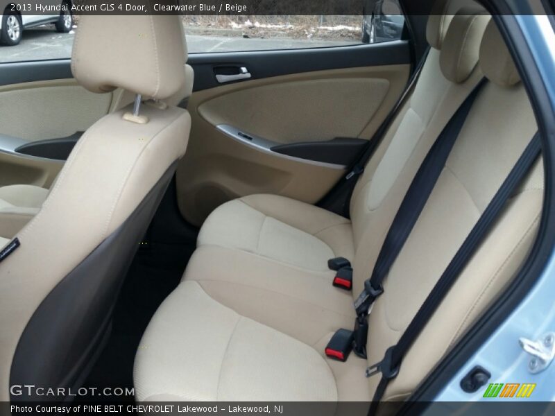 Clearwater Blue / Beige 2013 Hyundai Accent GLS 4 Door